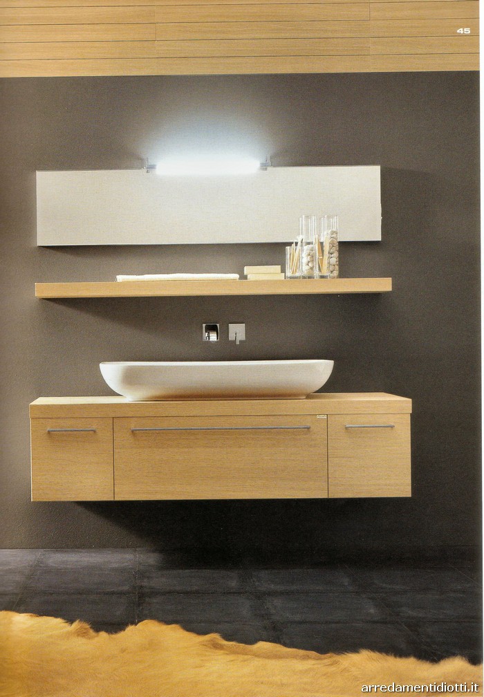 Metropolis bagno rovere chiaro